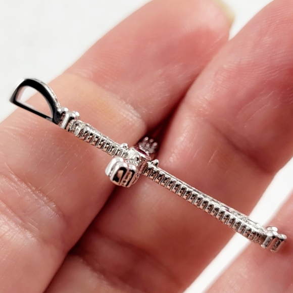 Sterling Silver Cross Pendant - Picture 4 of 8